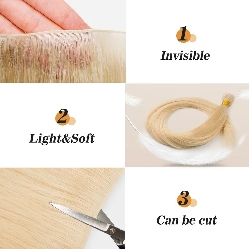 brazilian cuticle aligned genius weft human hair extensions vendor. one donor remy human hair genius weft hair extensions