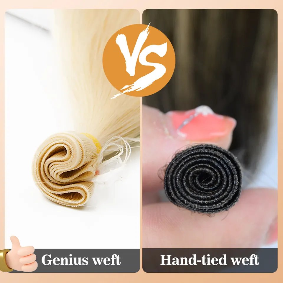 brazilian cuticle aligned genius weft human hair extensions vendor. one donor remy human hair genius weft hair extensions