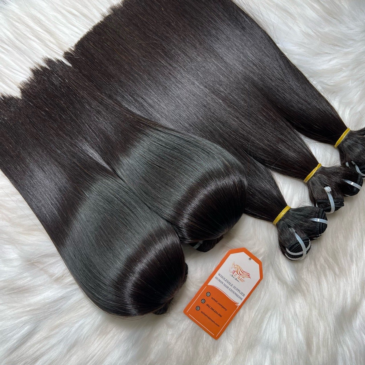 Super Double Drawn Vietnamese Virgin Human Hair 12A Grade Bone Straight Vietnam Human Hair Extension, Bundle Raw Vietnamese Hair