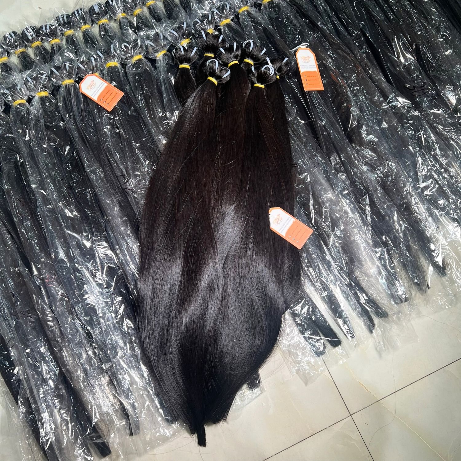 Super Double Drawn Vietnamese Virgin Human Hair 12A Grade Bone Straight Vietnam Human Hair Extension, Bundle Raw Vietnamese Hair