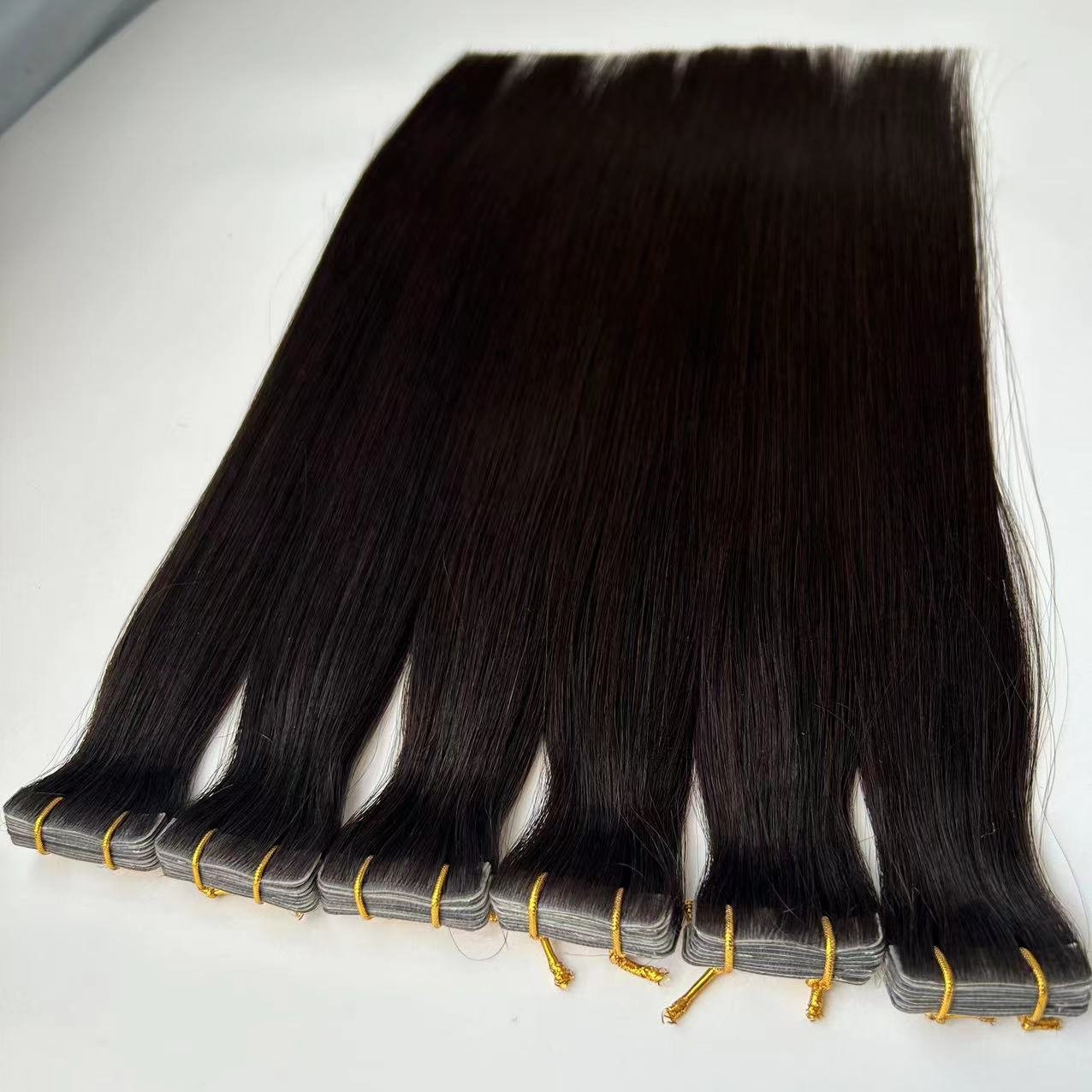 Wholesale Best Quality Russian Remy Hair Extensions Invisible Tape In Hair Raw Natural Cuticle Intact Injection Virgin Tape Hair