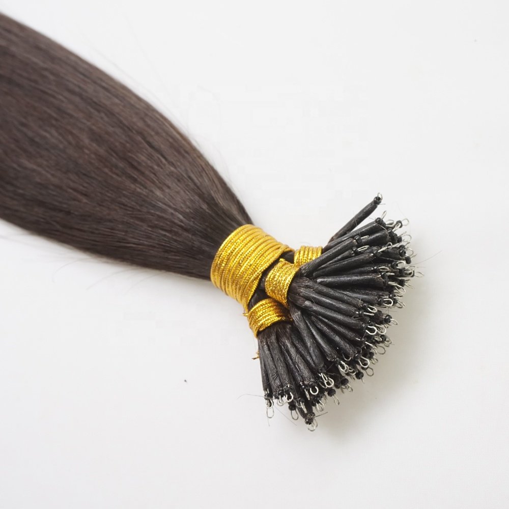 Wholesale 18 inches 1g/s 50s pre-bonded nano tip hair extension Double Drawn Nano Ring/nano Link Human Hair Extensions