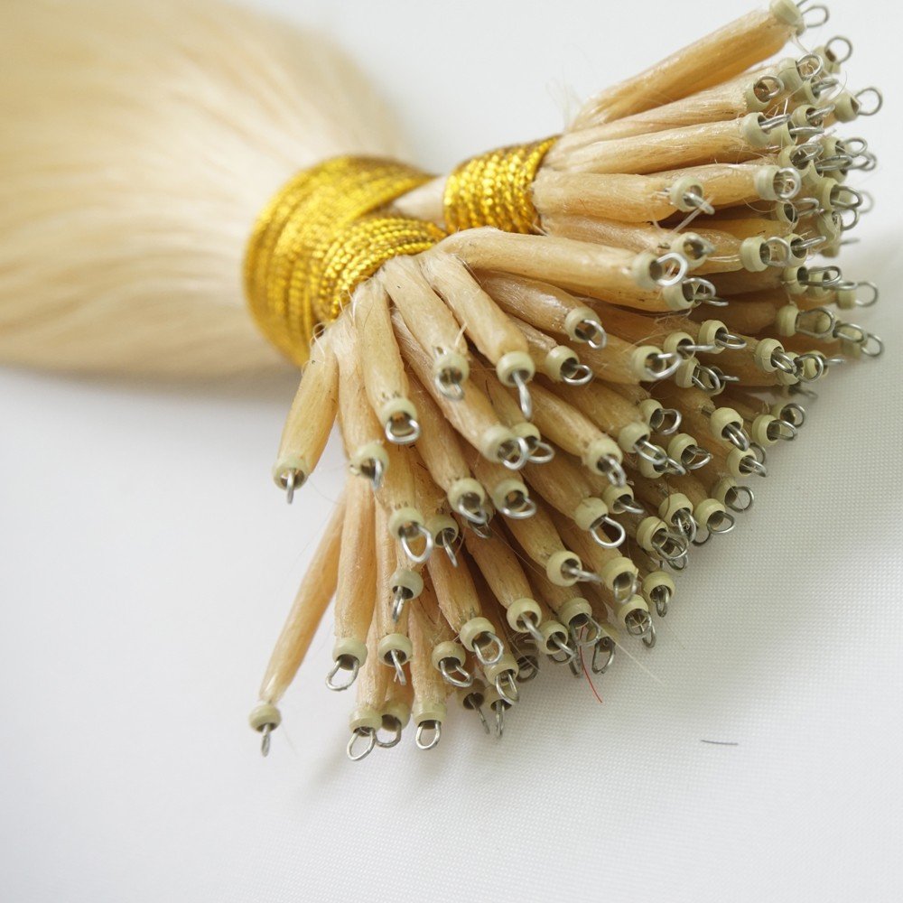 Wholesale 18 inches 1g/s 50s pre-bonded nano tip hair extension Double Drawn Nano Ring/nano Link Human Hair Extensions