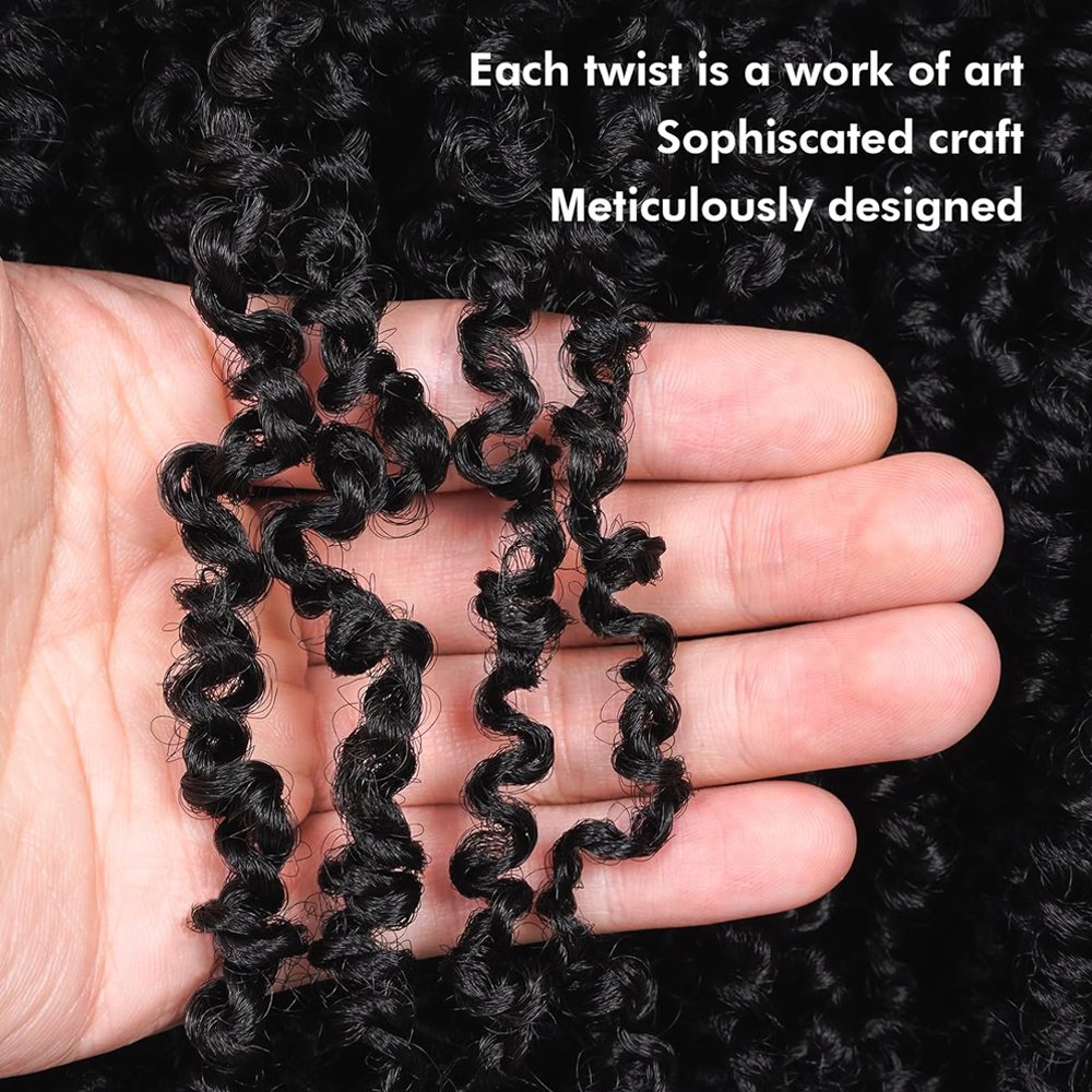Yanky Twist Crochet Hair Pre Looped Mini Twist Micro Yaki Twist Synthetic Curly Crochet Hair Extensions For Black Women
