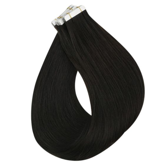 wholesale double drawn tape hair extension human virgin remy hair cuticle aligned adhesive tape in hair extension
