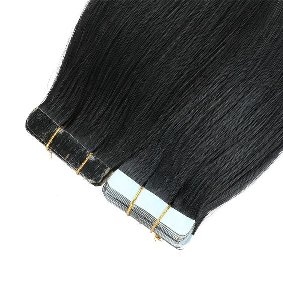 wholesale double drawn tape hair extension human virgin remy hair cuticle aligned adhesive tape in hair extension