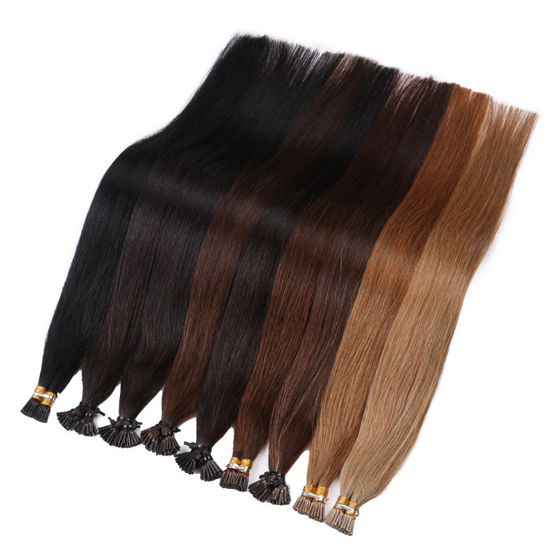 XUHCNAG HARMONY 16 18 20 22inch 0.8g 1g Premium Quality 100% Cuticle Correct Virgin Remy Keratin I tip Human Hair Extensions