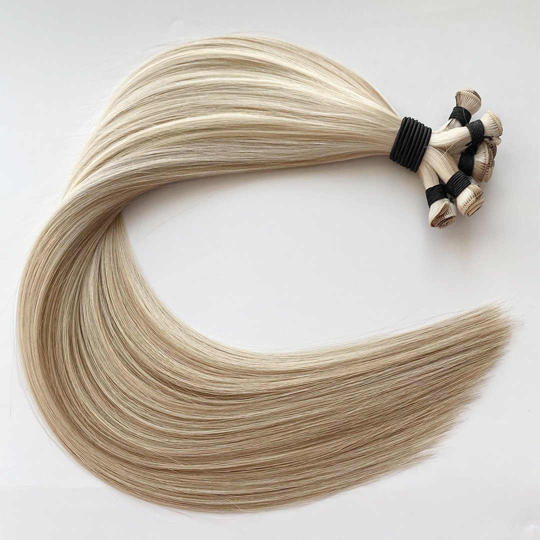 Wholesale Double Drawn Handtied Weft Extensions Human Hair Extension