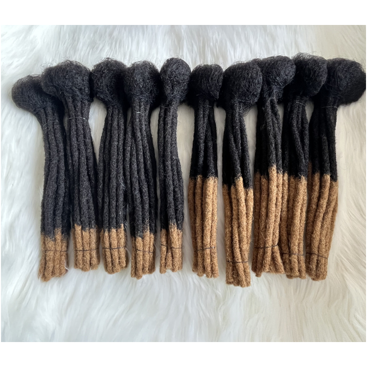 Wholesale Human Hair Locks 1/2 1/3 1/4 Partition #1B 27 Afro Crochet Bulk Dreadlocks Extensions