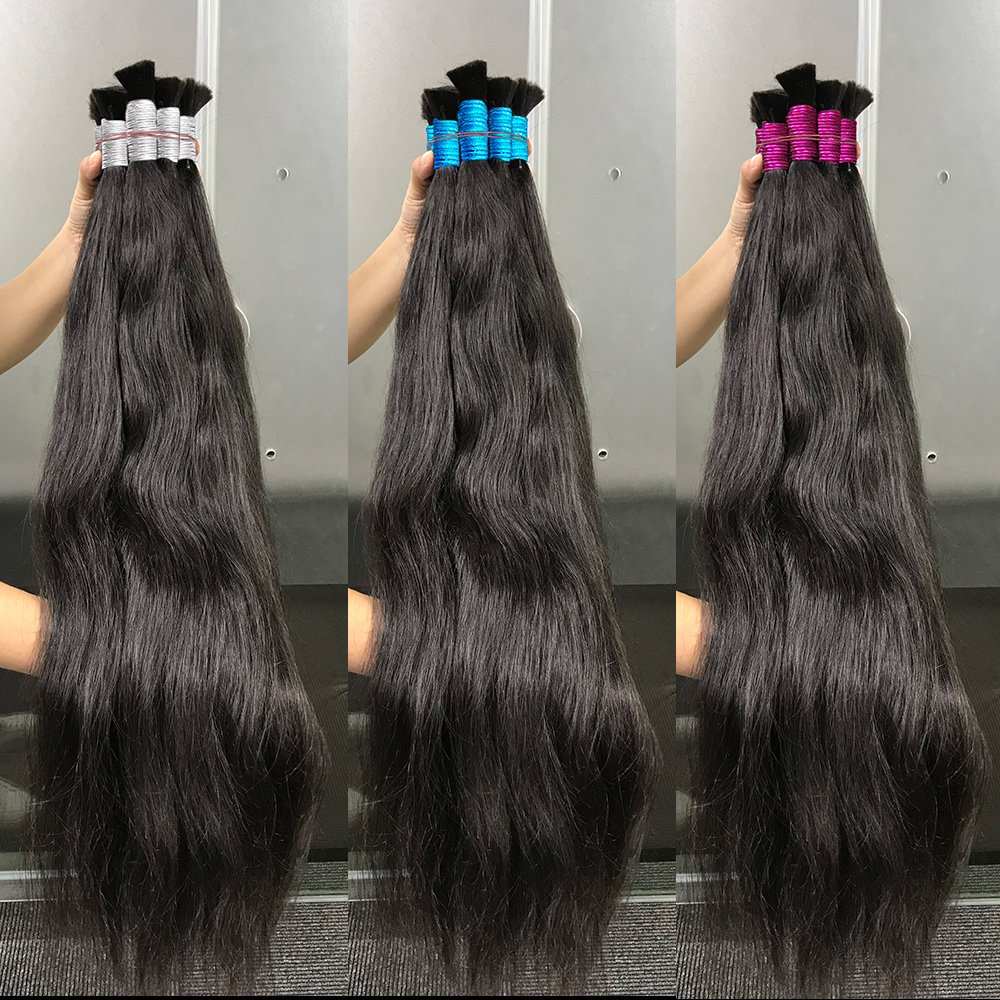 100% Human Natural Cuticle Aligned Virgin Hair Brazilian Human Hair Extensions 10A Grade Cabelo Humano