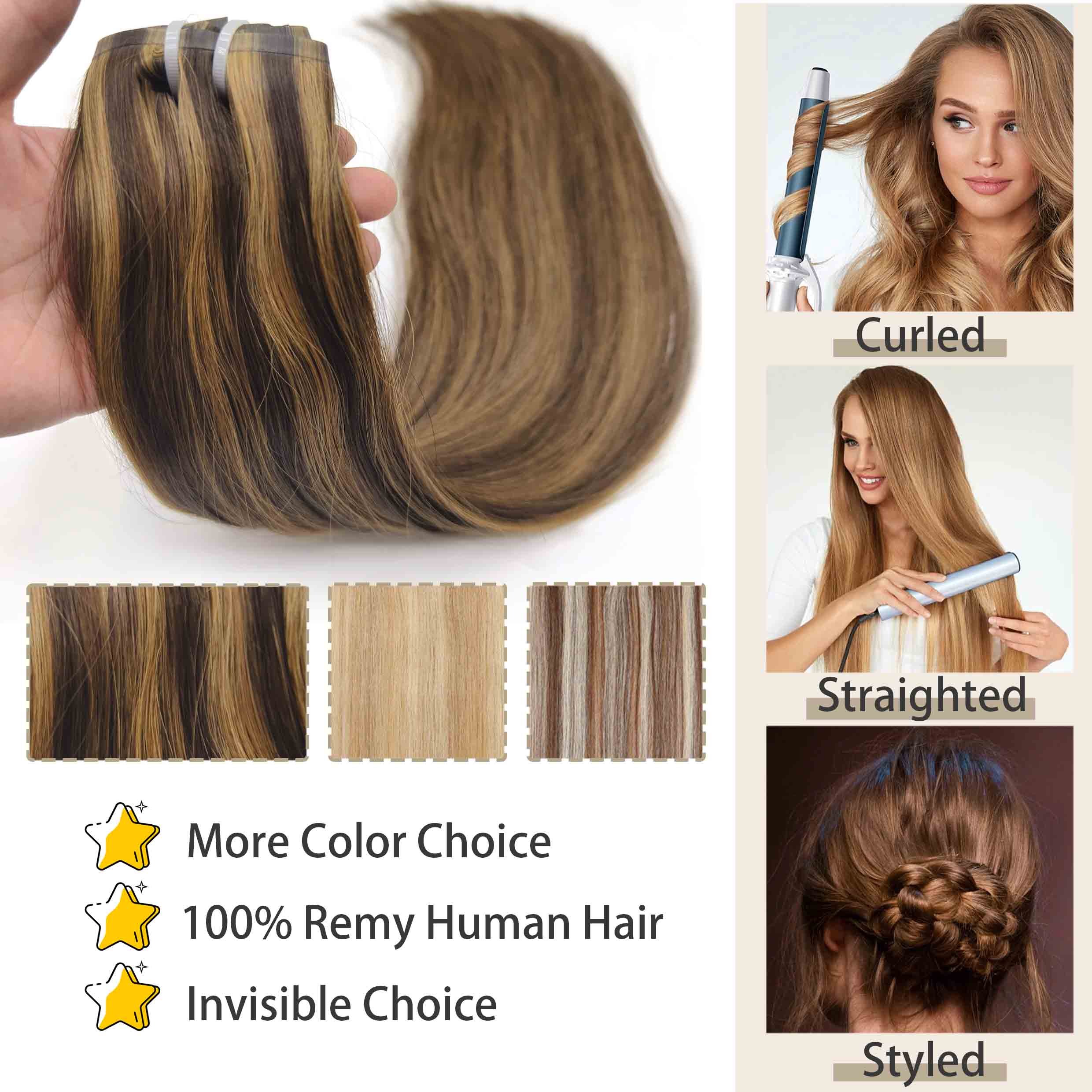 wholesale human hair extensions hair clips for women clip in hair extension