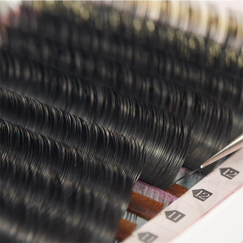 Yelix Wholesale D Curl Premium Silk Ellipse Flat Lash Trays Cilios Yelix Ellipse Eyelashes Extension Individual