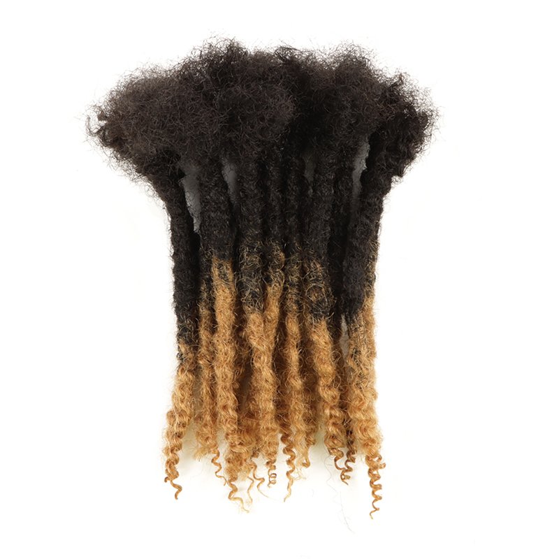 Vastdreads 1B/27 loose human hair textured dreadlock extension distressed textured locs textured loc extensions