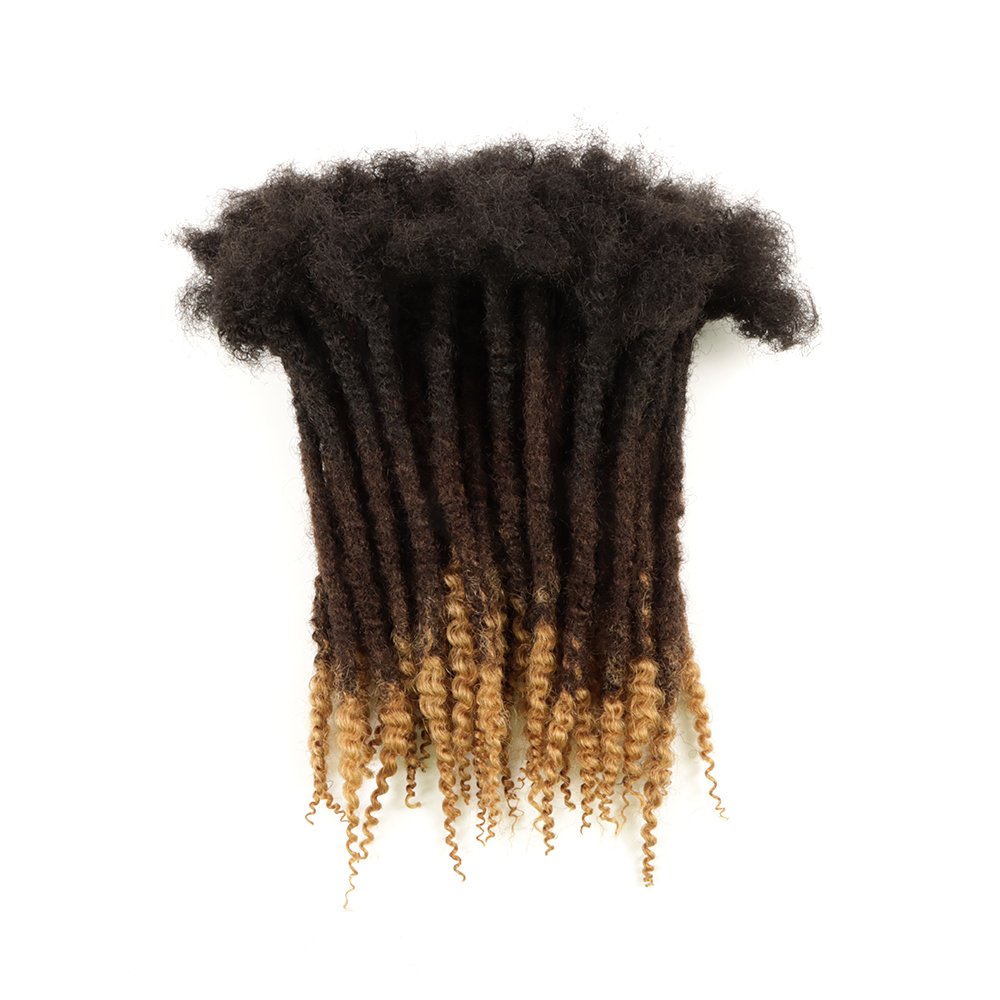Vastdreads 1B/27 loose human hair textured dreadlock extension distressed textured locs textured loc extensions