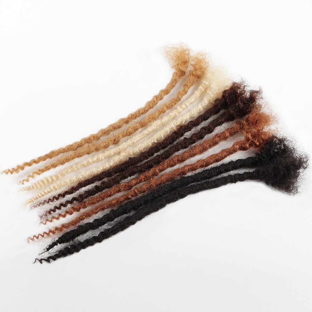 Vastdreads 1B/27 loose human hair textured dreadlock extension distressed textured locs textured loc extensions