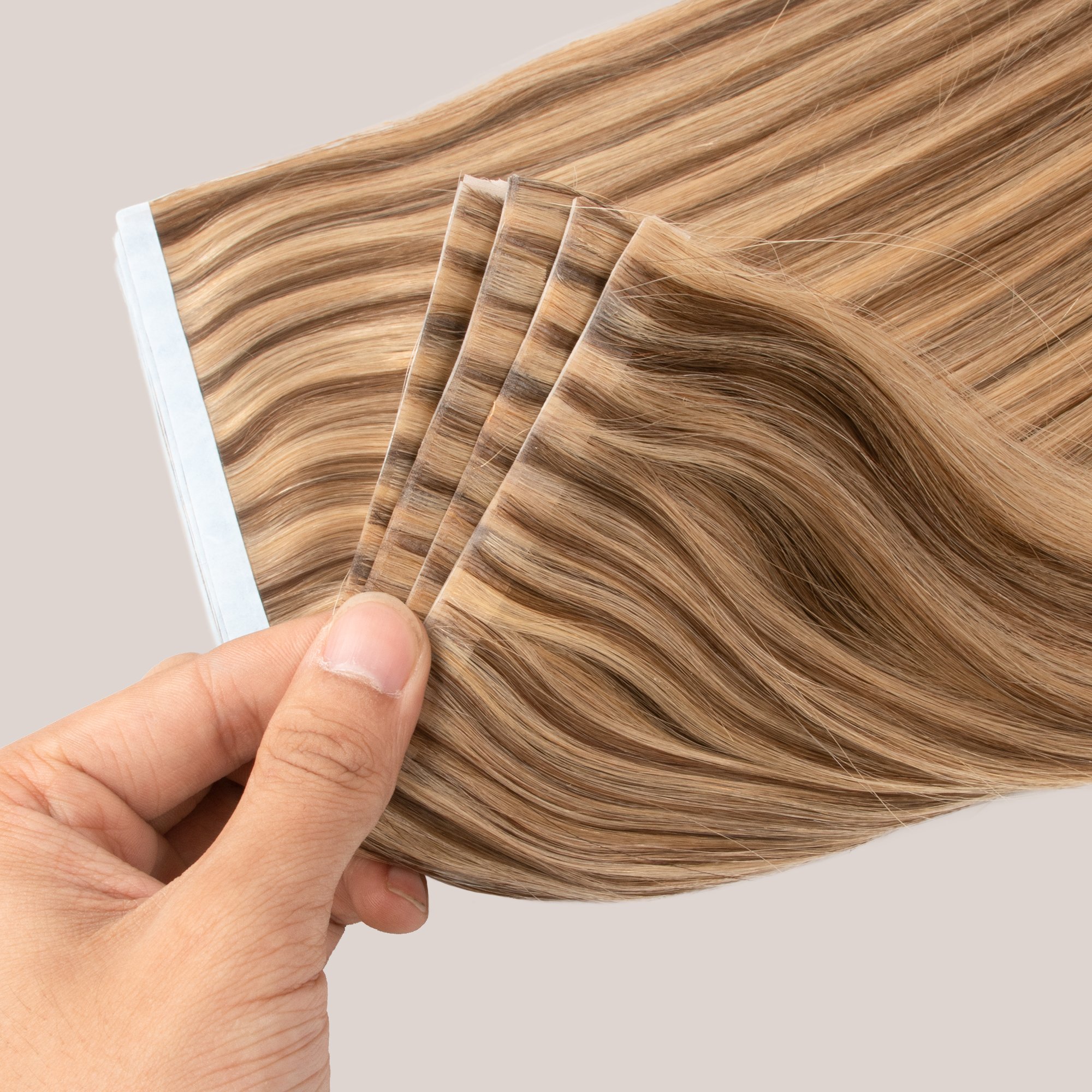 Long Tape Weft Hair Extension Double Drawn 13A Invisible Tape in Human Hair Extension