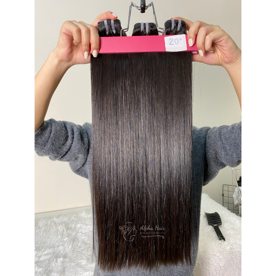 100% Pure Vietnamese Human Hair Extensions Natural Black Bone Straight Glueless Wigs Competitive Wholesale Price Hair Vendor