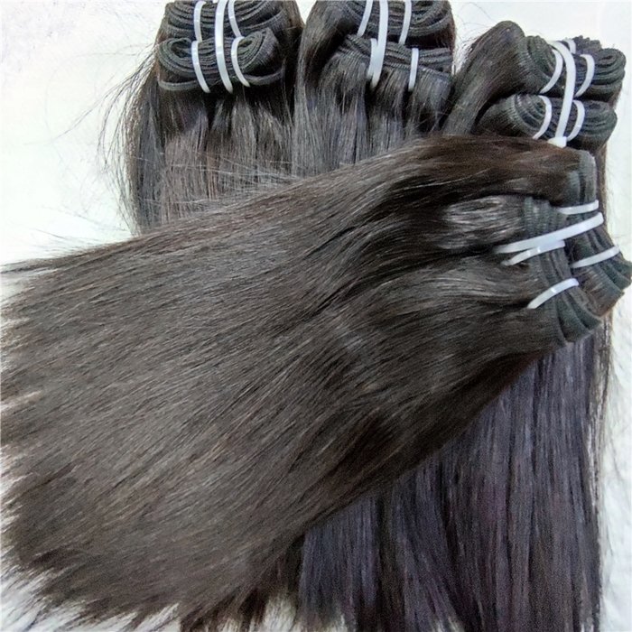 Letsfly Fast Shipping Straight Bundles 9A Grade Human Hair Brazilian Remy Hair Extensions Natural, Mix Brown Colors Hair Weave