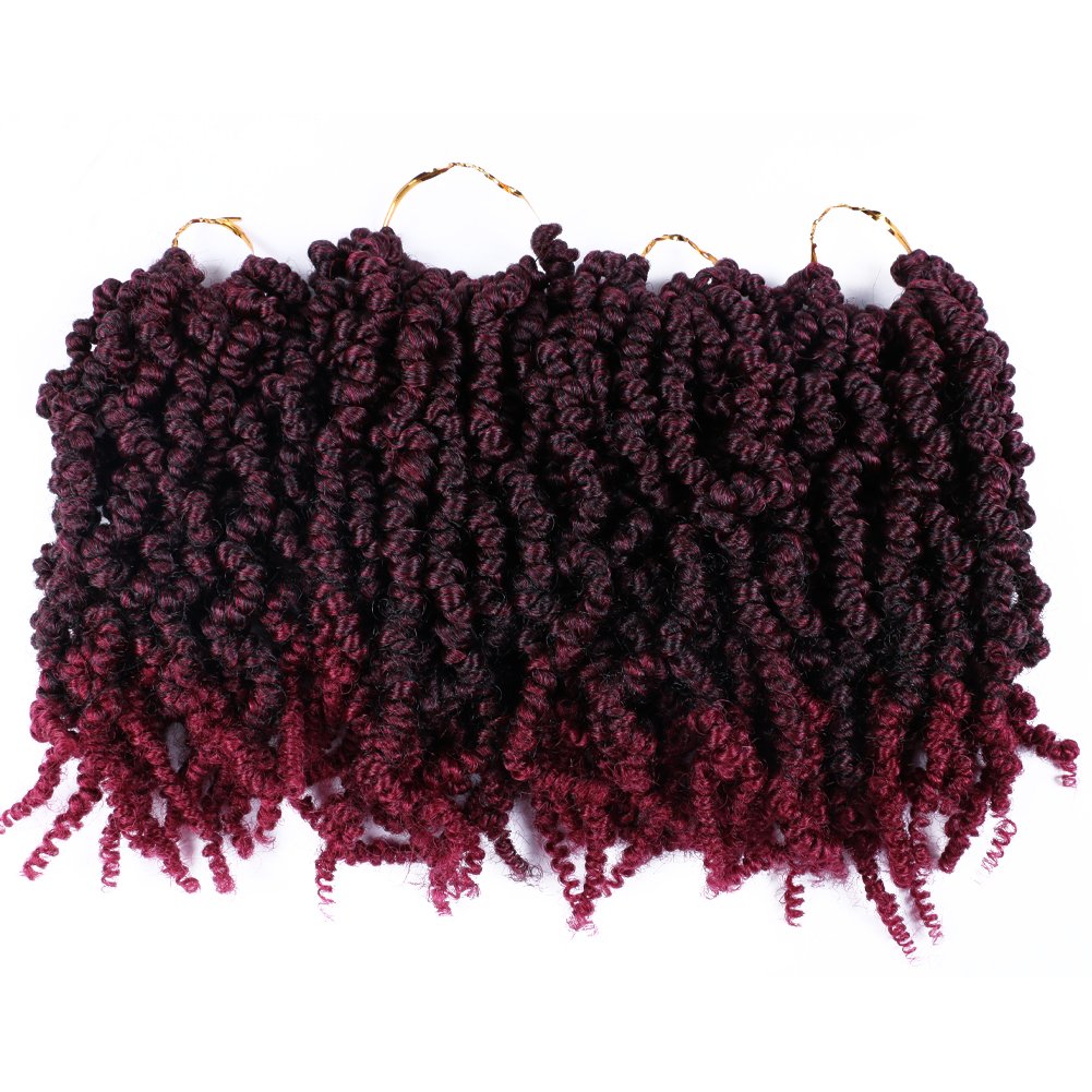 Hot sell Pre-looped Pre-twisted Spring Twist Hair for Bob Spring Twists Short passion Curly Bomb Twist Braiding Hair Extensions