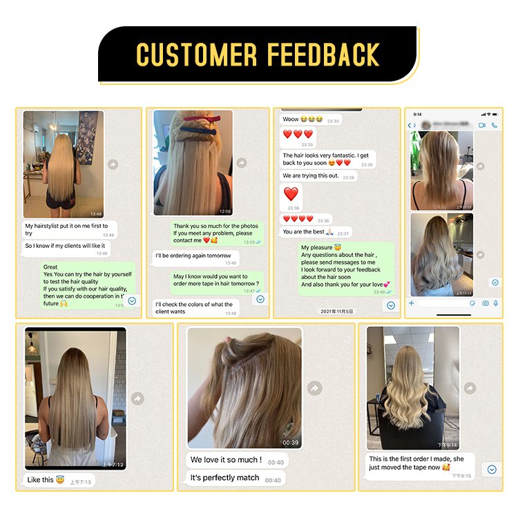 Wholesale Double Drawn Remy Skin Weft Tape In Hair Extensions 100% Human Cuticle Hair Tape Hair Extensions