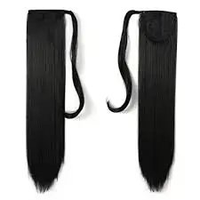 Wholesale 100% Human Hair Ponytails Human Hair Extensions Vendor, Natural Wrap Around Drawstring Ponytail Human Hair Extensions