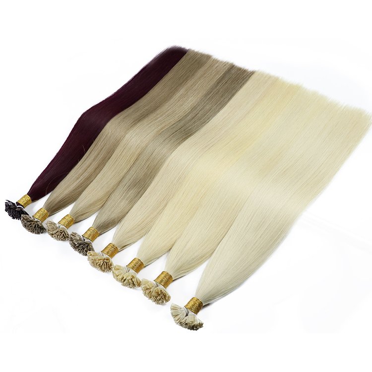 Double Drawn Russian Virgin Human Pre Bonded Hair Micro Itip Utip Nano Flat Keratin Hair Extensions