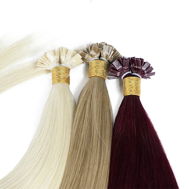 Double Drawn Russian Virgin Human Pre Bonded Hair Micro Itip Utip Nano Flat Keratin Hair Extensions