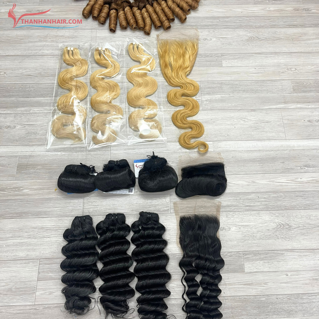Deep Wave Human Weft Hair Bundles Vietnam High Quality Human Hair Extensions Very High Quality Hair