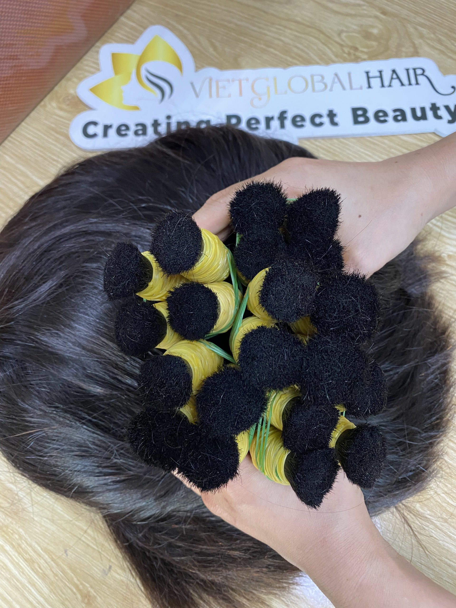 Kinmade Single Donor 100% Raw Vietnamese Human Hair Natural Color Natural Straight Bulk Hair Extensions
