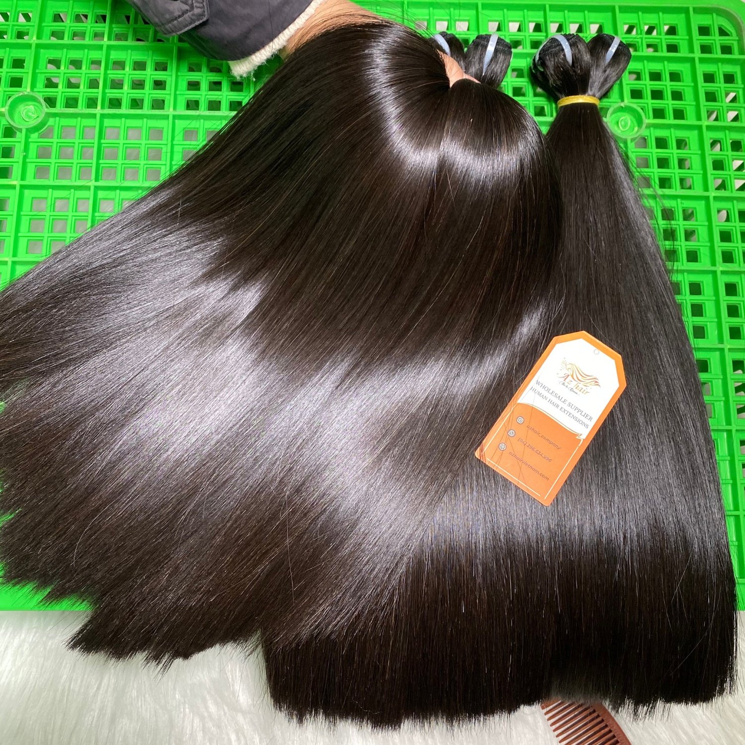 Premium Quality Raw Bone Straight 100% Real Vietnamese Human Hair Extensions Wholesale Price
