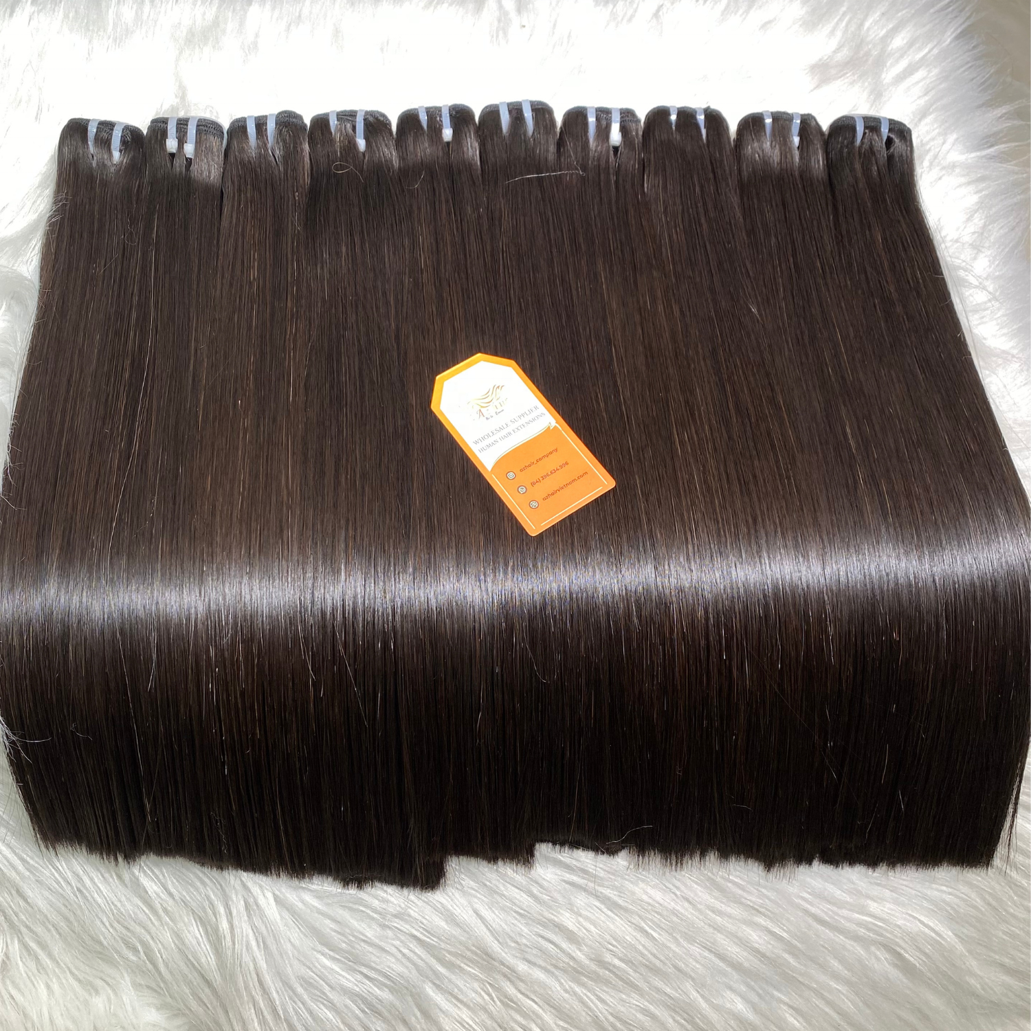 Premium Quality Raw Bone Straight 100% Real Vietnamese Human Hair Extensions Wholesale Price