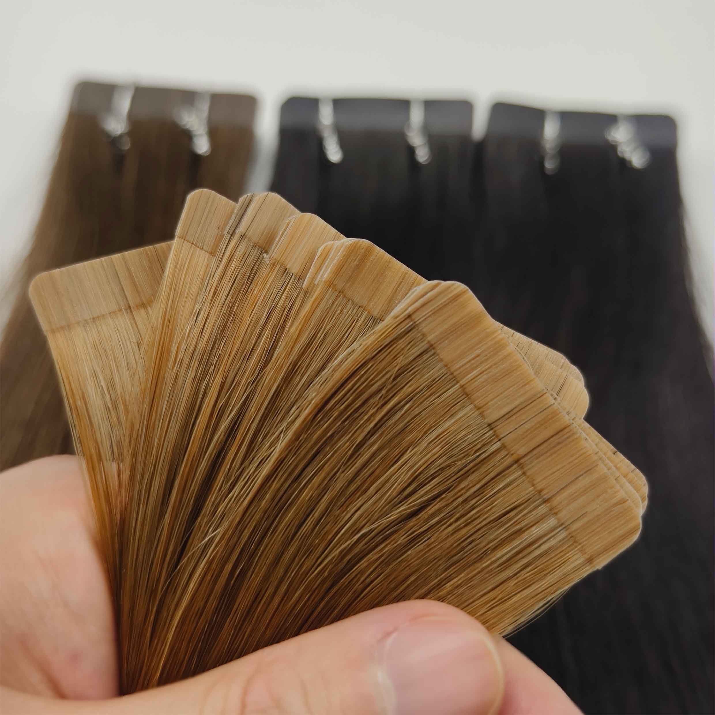 Wholesale price Virgin natural hair extensions tape balayage pu tape in tape in extensions human hair extension
