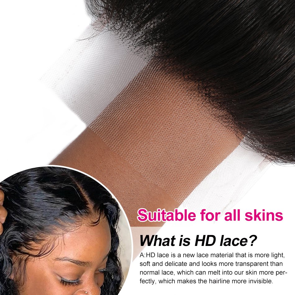 Wholesale Straight Remy Hair Transparent Lace frontal,cheap Peruvian Virgin Human Hair Extensions 4x4 5X5 HD Lace Closure