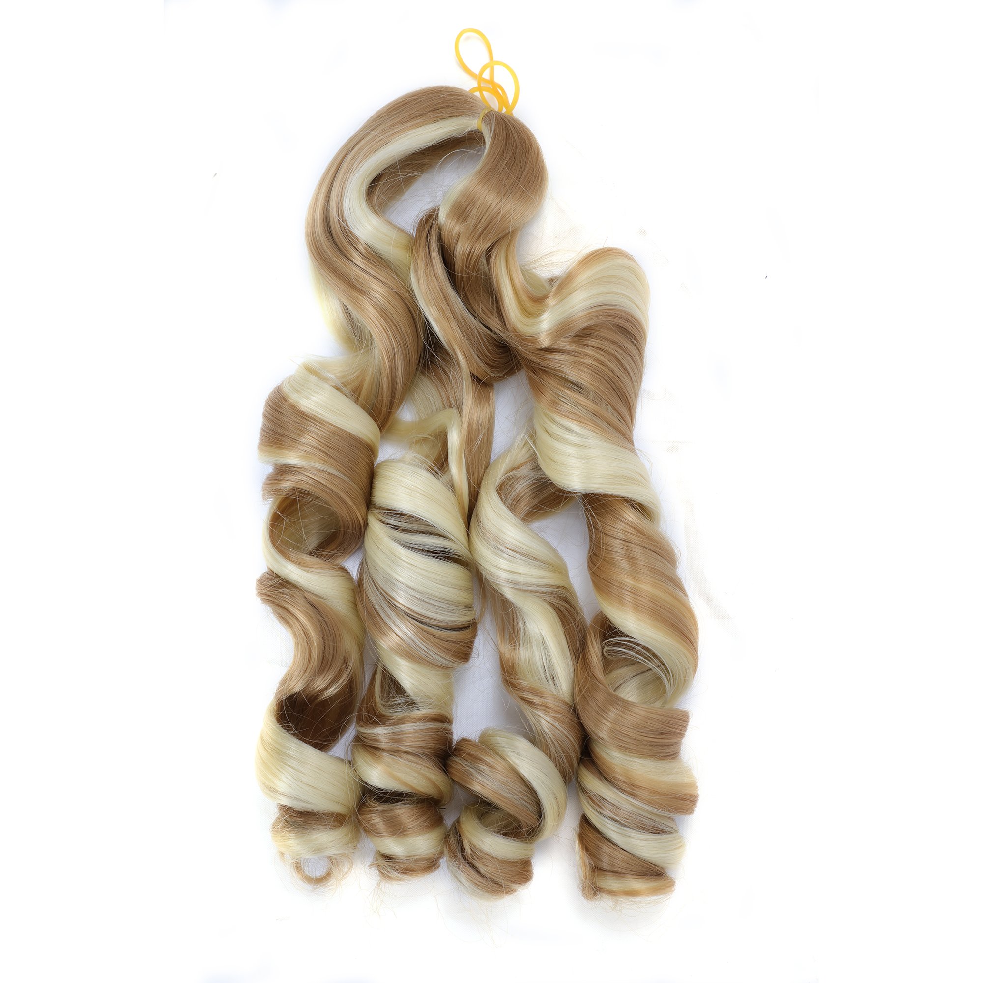 Loose wave 22inch Wholesale Synthetic Spiral Curl Wavy Braiding Hair French Curls Braids Extensions 150g Curly Hair for Braiding