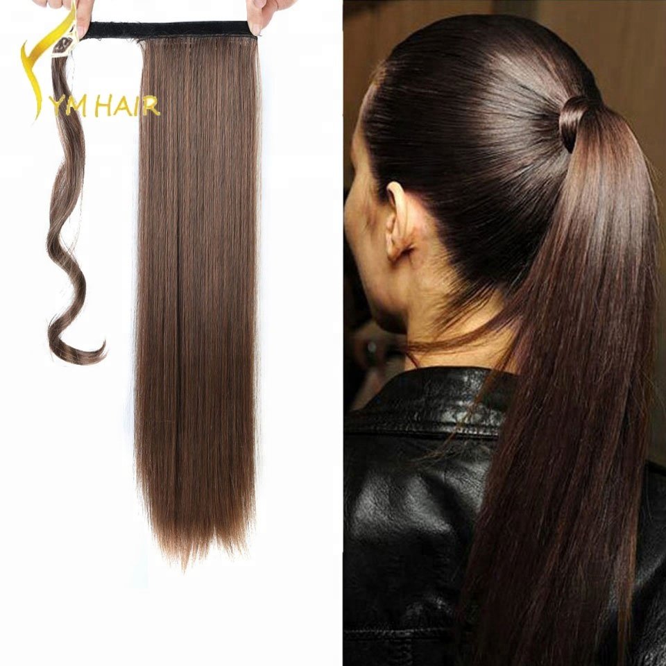 Xinda Hair Factory Unprocessed Human Hair Extensions Ponytail with Clips