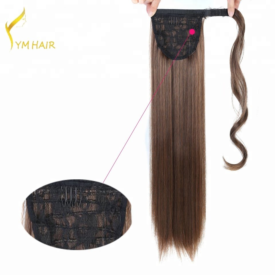 Xinda Hair Factory Unprocessed Human Hair Extensions Ponytail with Clips