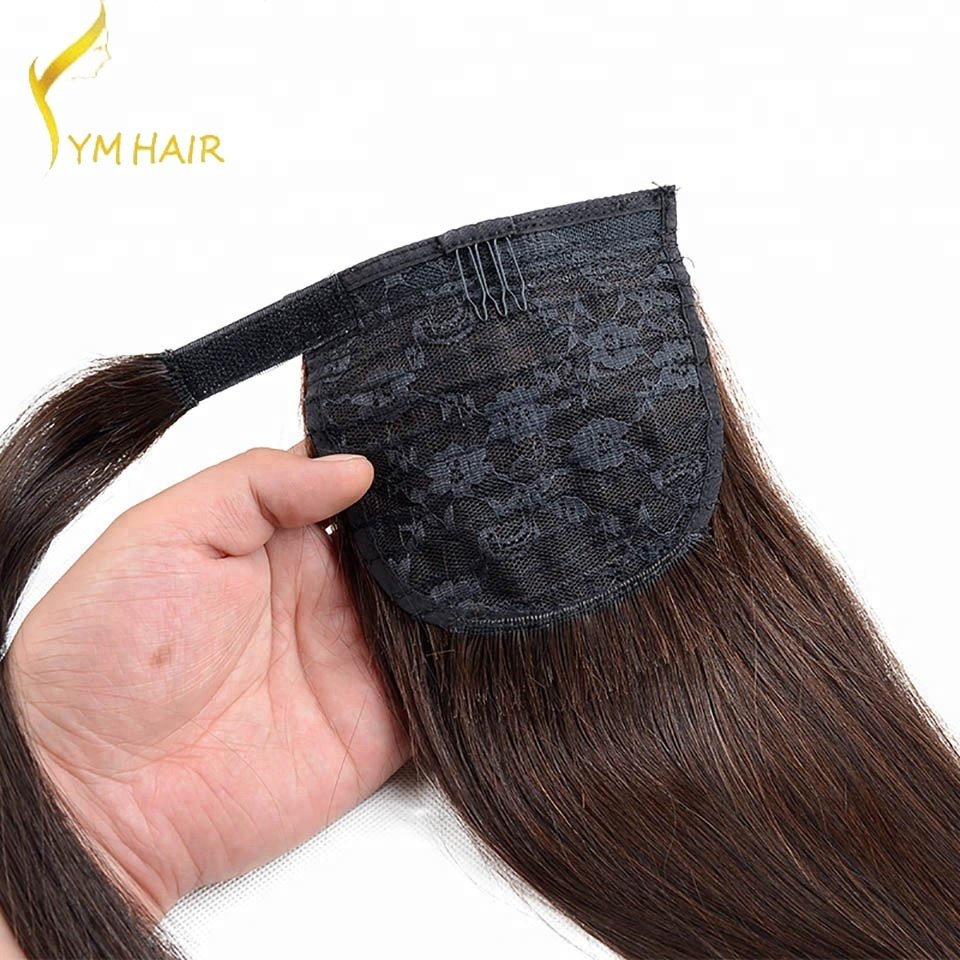 Xinda Hair Factory Unprocessed Human Hair Extensions Ponytail with Clips