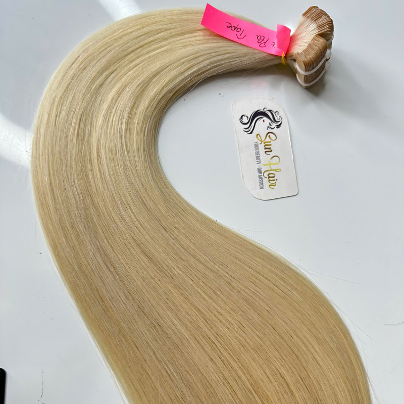 Wholesale Price Tape Hair Product Easy To Use With Pla Color Straight Texture SDD Thick Tail 100% Real Human Hair Extensions