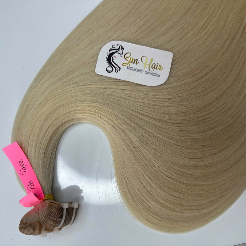 Wholesale Price Tape Hair Product Easy To Use With Pla Color Straight Texture SDD Thick Tail 100% Real Human Hair Extensions
