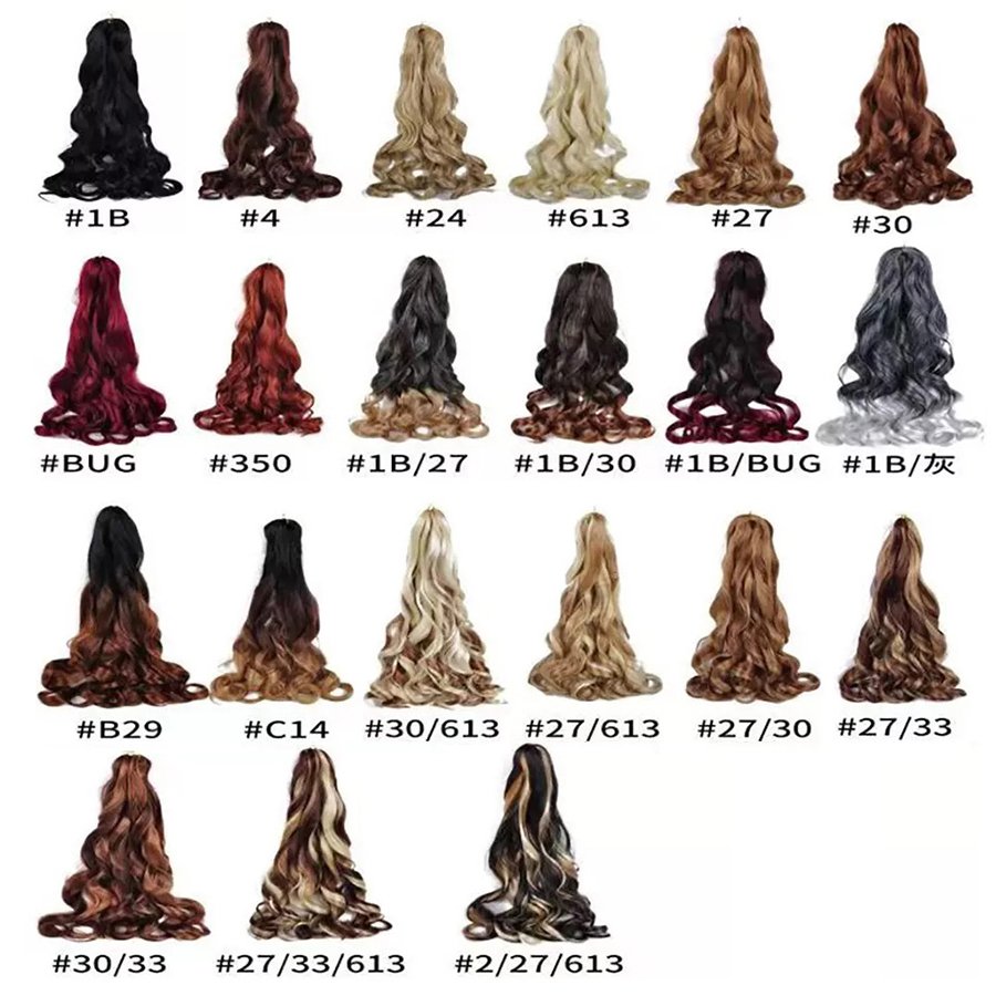 AliLeader Hot Selling Soft Yaki Crochet Braid Hair Spiral Loose Wave Hair Extensions French Curls Synthetic Curly Braiding Hair
