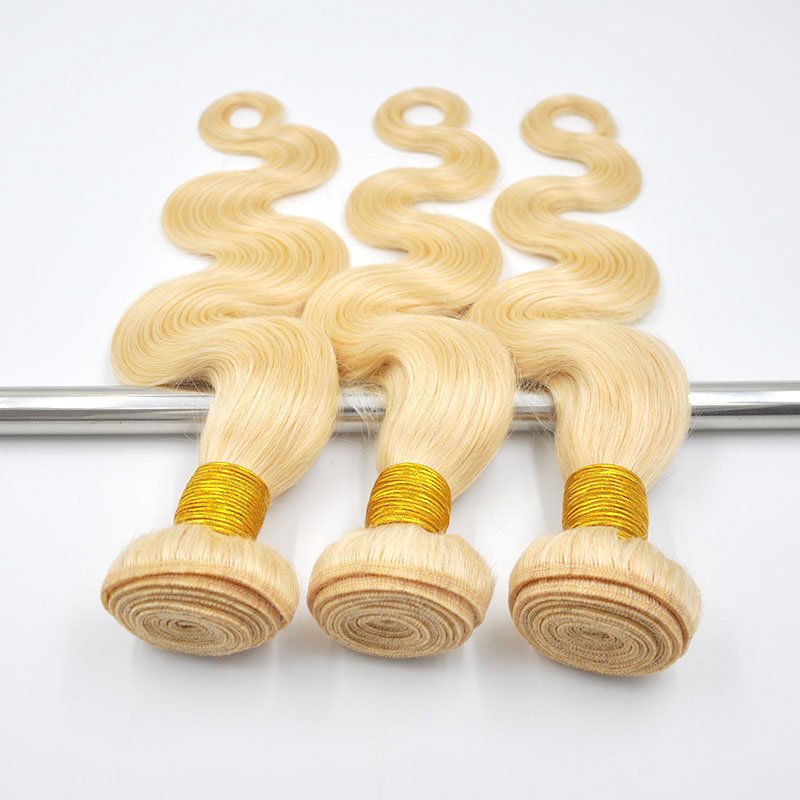 613 Blonde Body Virgin Brazilian Hair Bundles,Wholesale Raw Brazilian Virgin Cuticle Aligned Hair,Human Hair Extensions Vendors