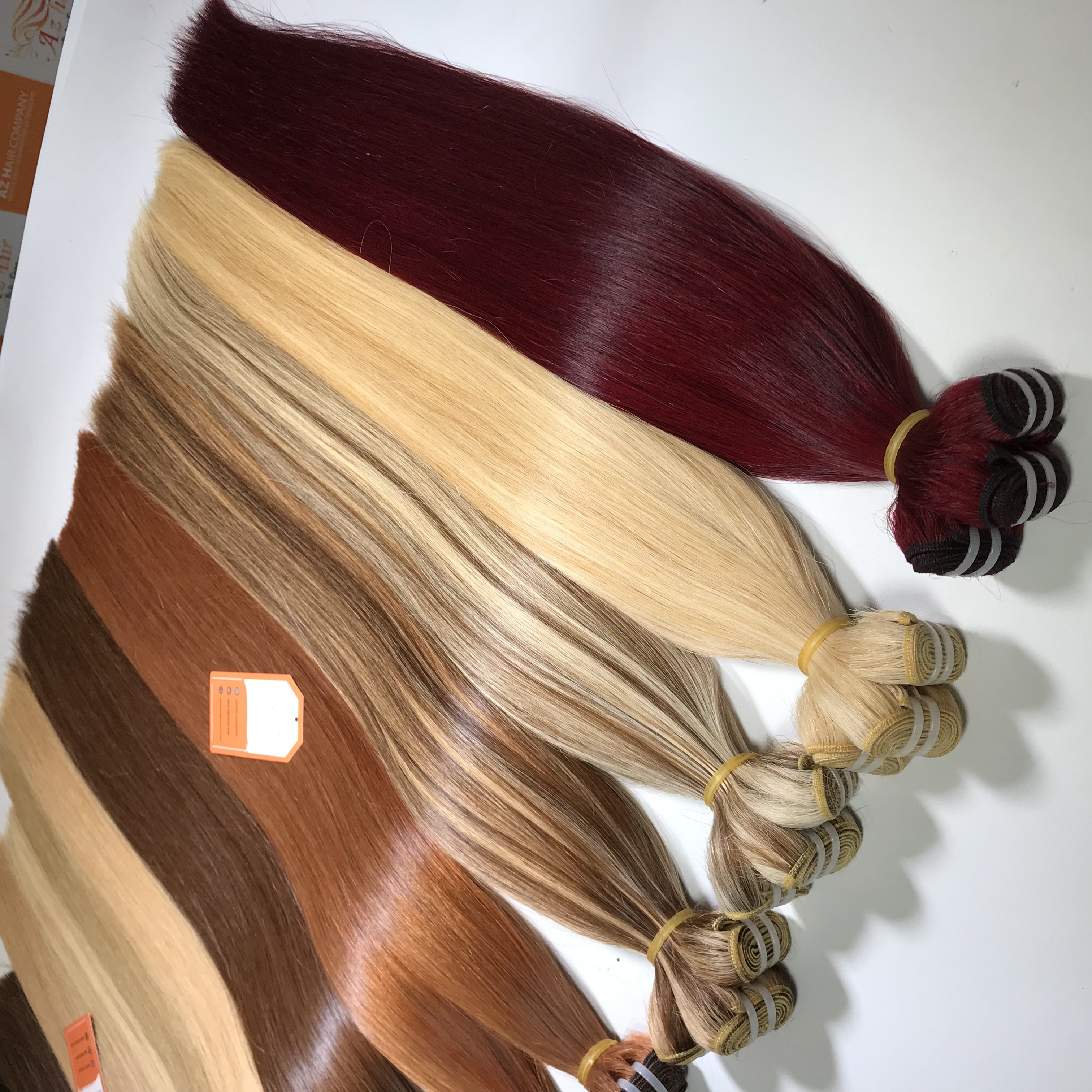 Wholesale 100% Pure Raw Unprocessed Virgin Raw Human Hair Extensions Long Lasting Machine Double Weft Cheap Weave Hair Vietnam