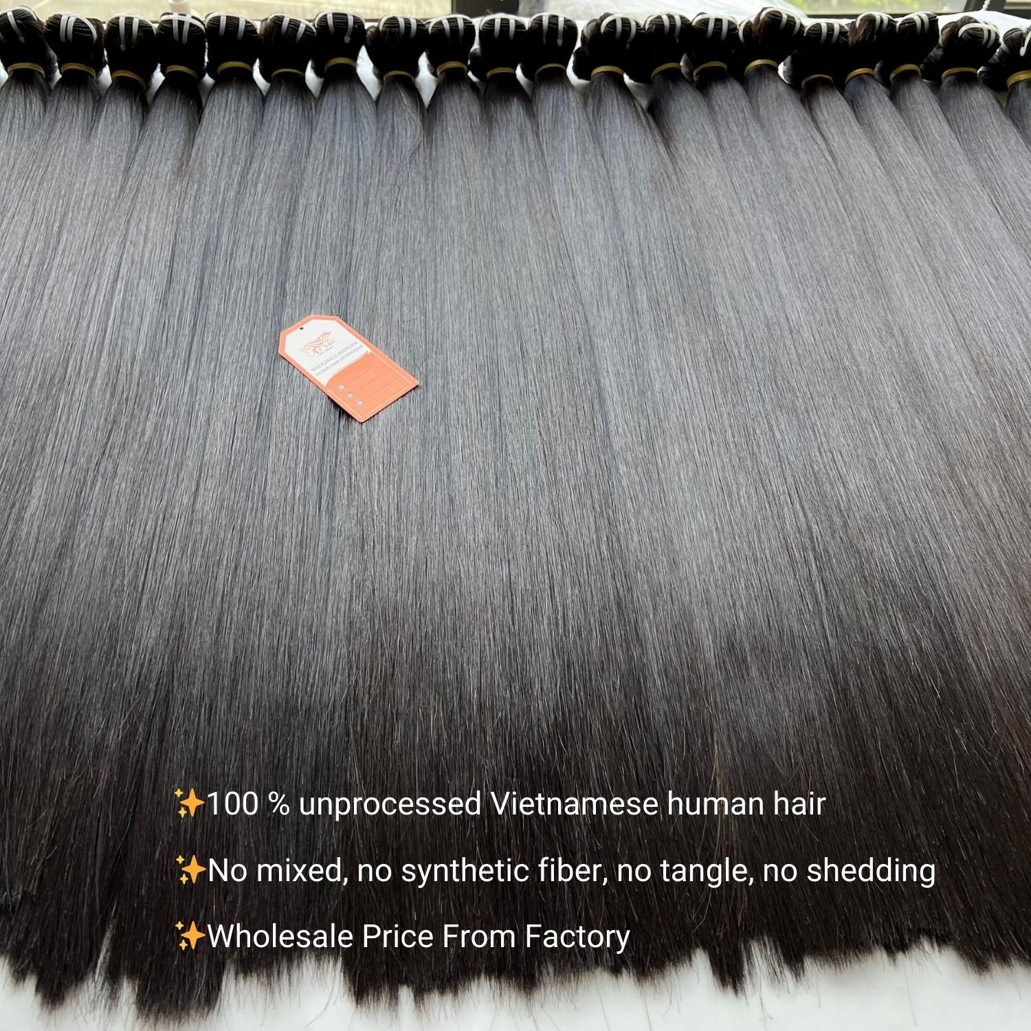 Top Quality Vietnamese Raw Hair Customize Color Weft Hair Extensions Full Cuticle ALigned Can Bleached
