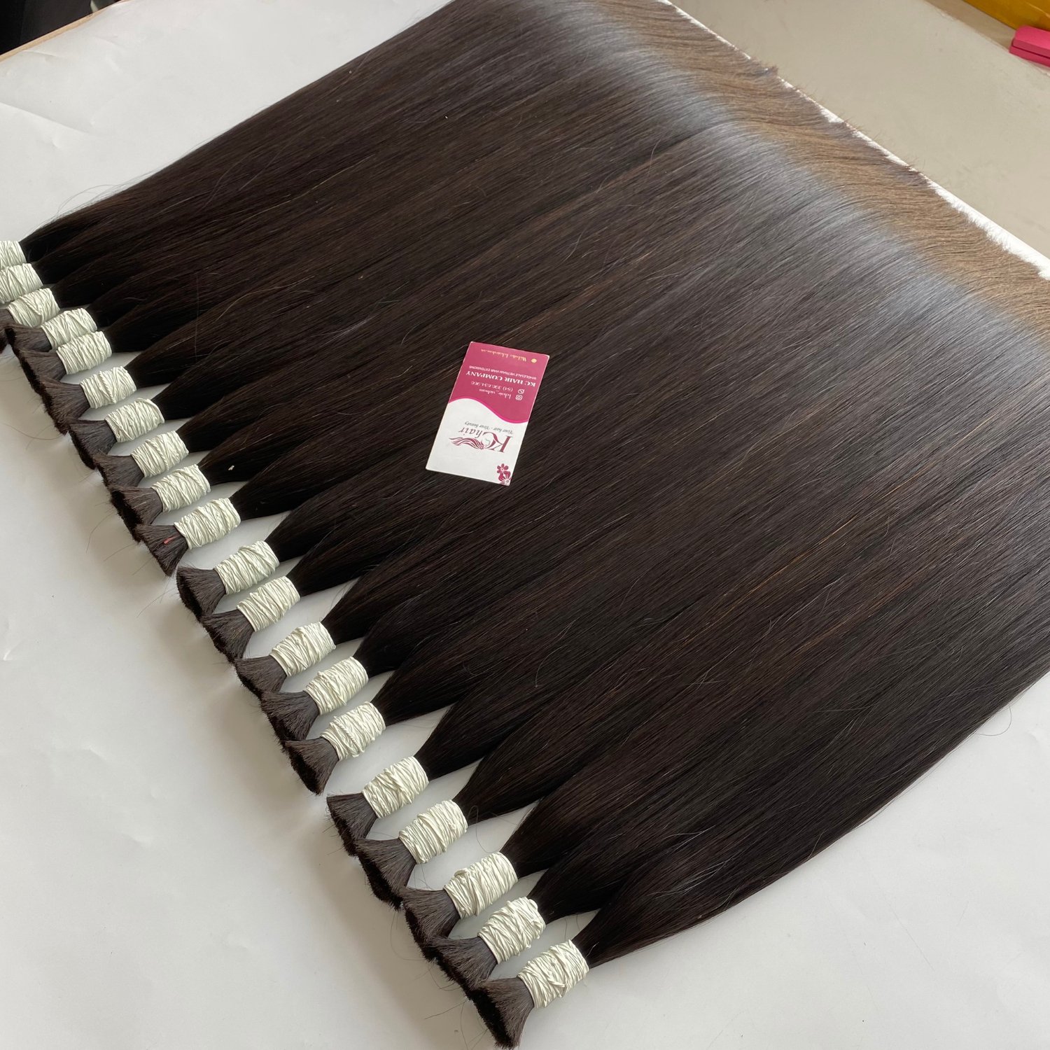 Top Wholesale Bulk Hair Bone Straight Bundles Natural Color Human Hair Extensions Factory Price Full Cuticle Aligned Hair