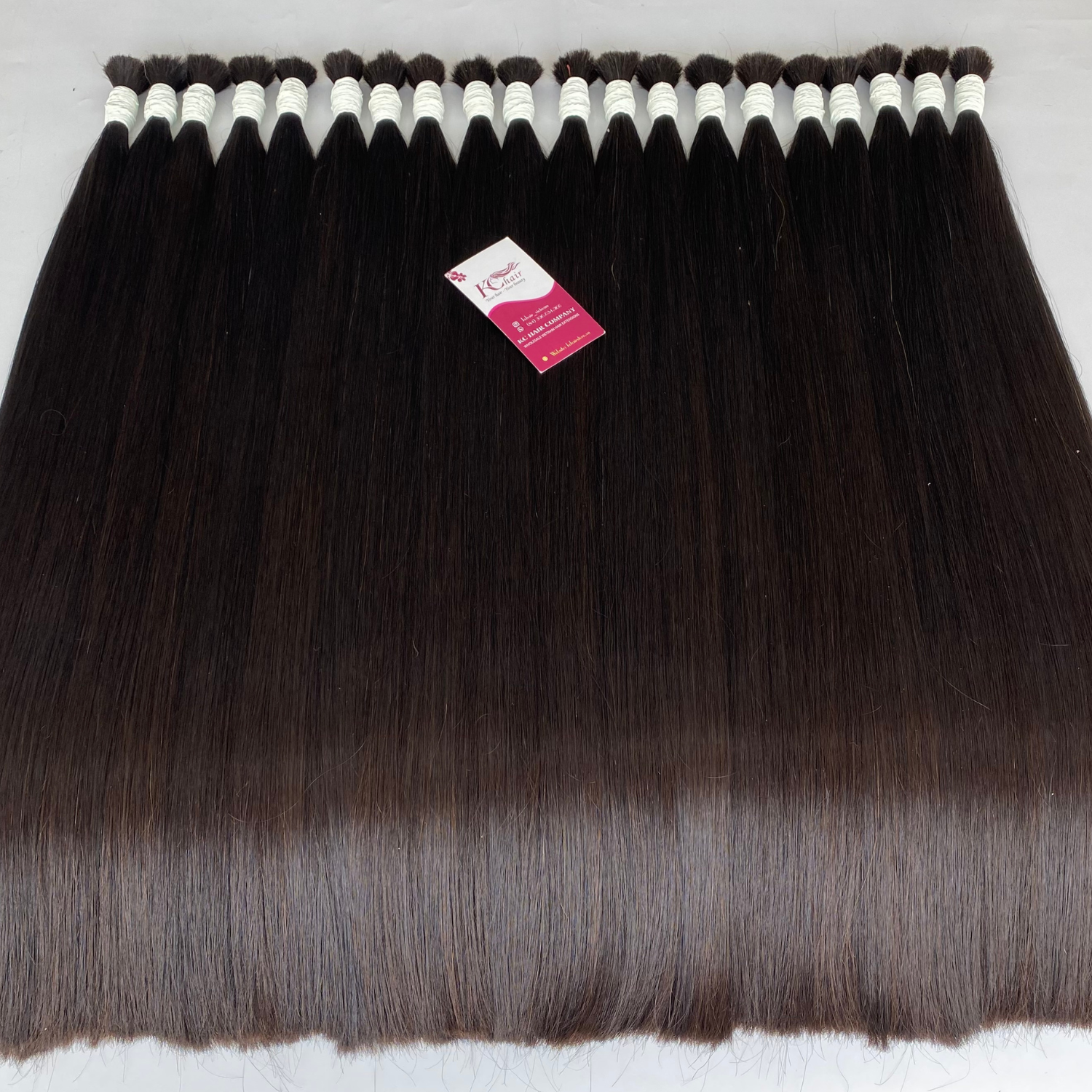 Top Wholesale Bulk Hair Bone Straight Bundles Natural Color Human Hair Extensions Factory Price Full Cuticle Aligned Hair