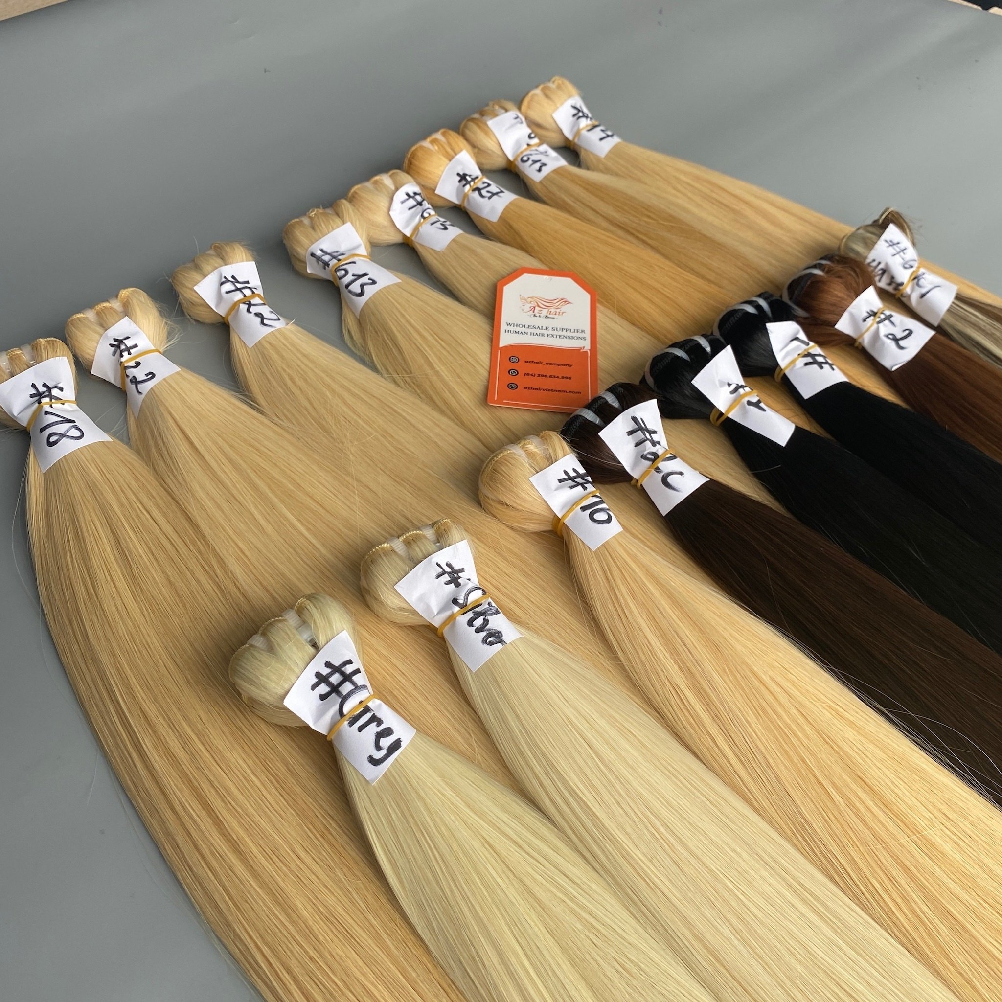 Wholesale Sewing Machine Weft Hair Highlight Color Unprocessed Vietnamese Human Hair High Quality