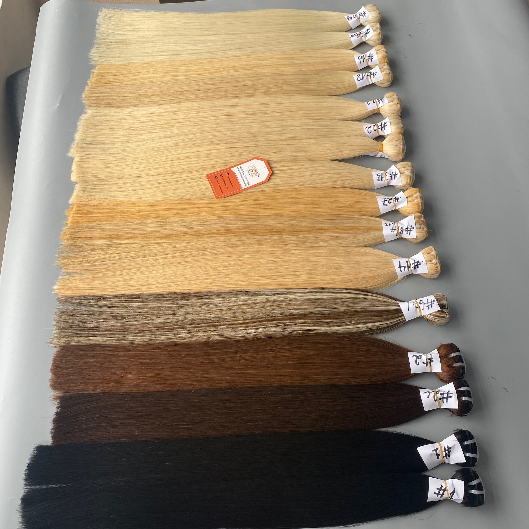 Wholesale Sewing Machine Weft Hair Highlight Color Unprocessed Vietnamese Human Hair High Quality