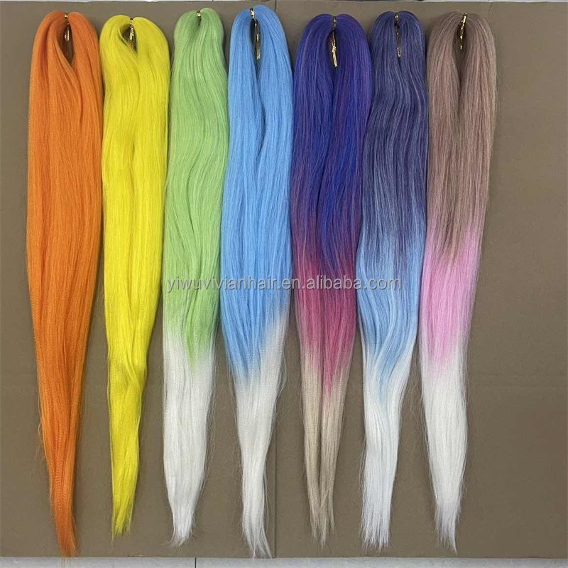 Vivian hair Wholesale yaki hair Pre Stretched Braids Jumbo prestretched Darling Synthetic Crochet Braiding Hair