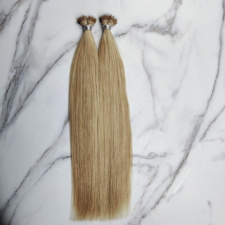 Wholesale Cuticle Aligned Nano Ring Human Hair Extensions For Women Double Drawn Hair Extensions Nano Ring Russian Hair