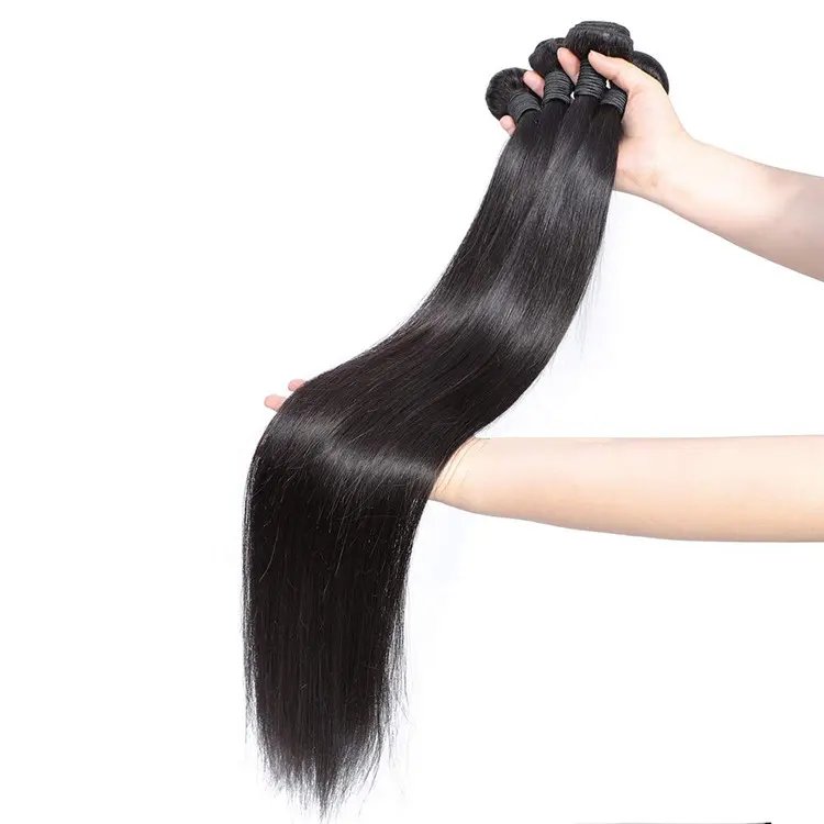 Wholesale 30 inch 40 inch Mink Virgin Brazilian Natural Human Hair Bundle Cuticle Aligned Hair Extension Hair Weave Bundles
